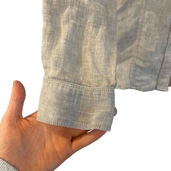 3 for $30! Saks fifth avenue grey button down shirt - Picture 4 of 9